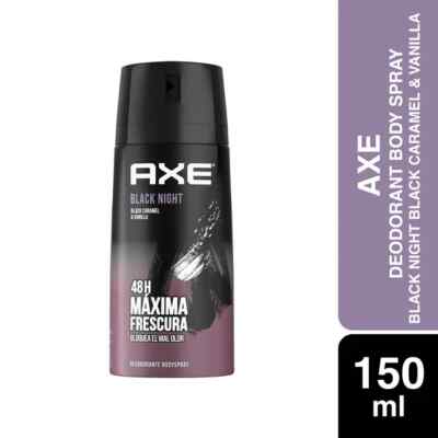 Original(AXE) Deodorant Body Spray Black Night Black Caramel Vanilla  (150Ml)