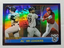 Voit / Abreu / Mike Trout 2021 Topps Big League AL HR Leaders BLACK FOIL /15