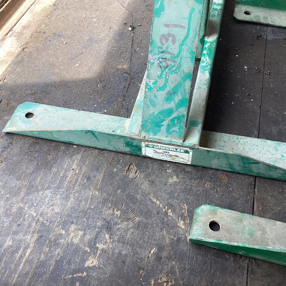 (1) UN Soporte de Carrete Enerpac/Greenlee Cable Jack Soporte 683 30+Disponible ED4U 3114 Foto 3 de 4