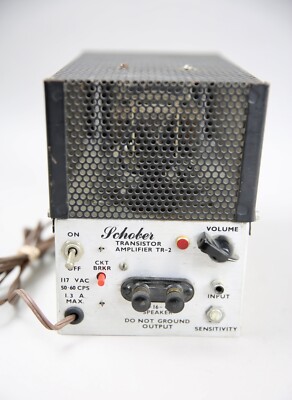 Vintage Schober Transistor Amplifier Audio Electric Guitar Amp 1960's electronic