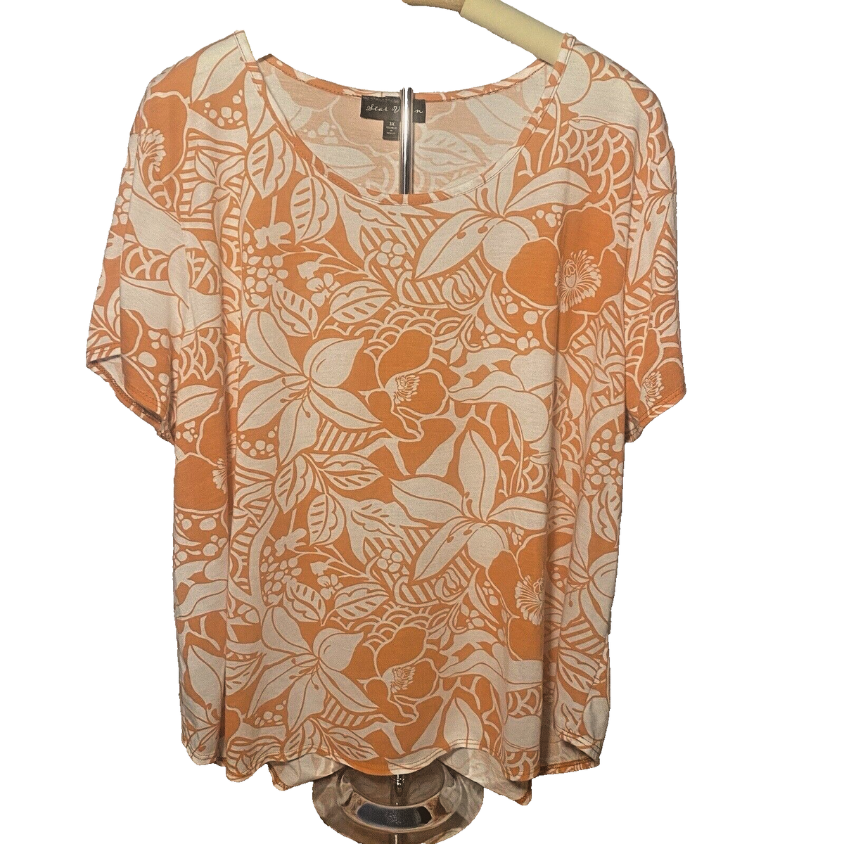 Star Vixen Women's Short Sleeve Scoop Neck Pocket Tee - Soft Knit Top With Keyhole Back - View #4