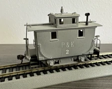 GEM Models by Samhongsa HO Brass SH-701 4 Wheel Caboose - Peoria & Eastern #2