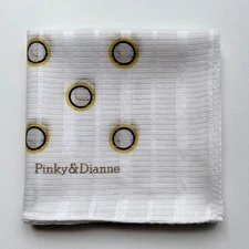 HANDKERCHIEF LADIES VINTAGE ART POLKA DOT PLAIN POCKET SQUARE COTTON 19" (A0077)