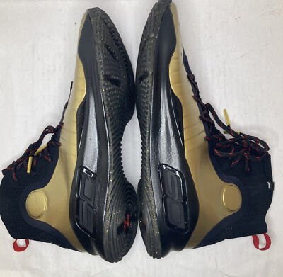 Under Armour UA Curry 4 Black Gold 2022 NBA FINALS MVP Flotro Mens