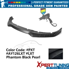 Fits 15-23 Dodge Charger 3PC Front Lip IKON V3 ABS #LXT, PXT Phantom Black Pearl