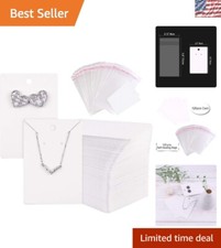 120-Pack Earring Display Cards  Self-Seal Bags - Elegant Jewelry Presentation
