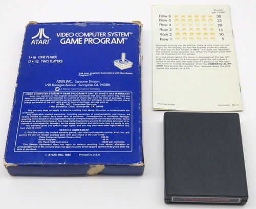 Space Invaders (Atari 2600, 1980) By Atari (Box, Cartridge & Manual) NTSC - Picture 2 of 15