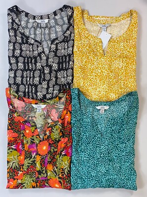 Women's Plus Croft & Barrow Rayon Hawaiian Tank Top 