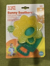BRIGHT STARTS SUNNY SOOTHERS 2 MULTI-TEXTURED TEETHERS 3M 