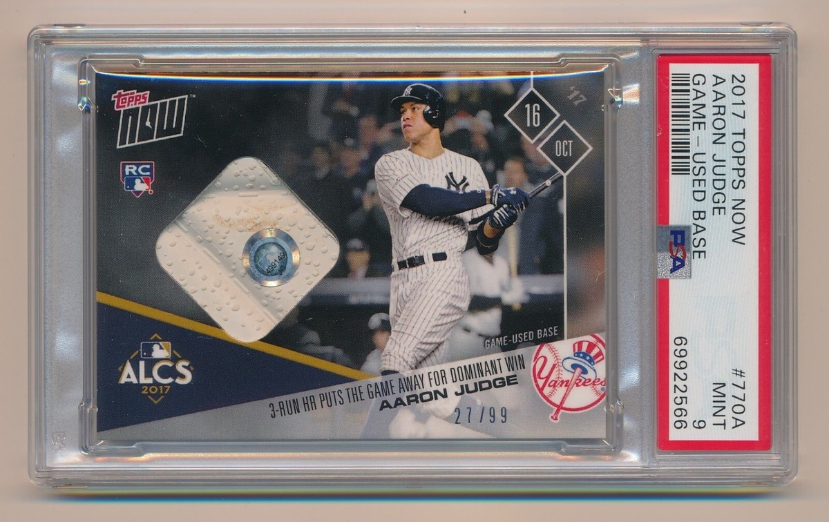 2017 Topps Now Aaron Judge Rookie Base PSA 9 Mint 27/99 RC ALCS 