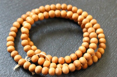 6 MM WEISSES SANDELHOLZ 540 LOSE PERLEN ZUM SELBERMACHEN SCHMUCK MALA ARMBAND HANDEL HERSTELLEN