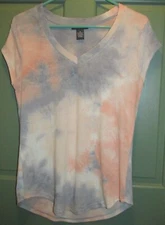 Chelsea & Theodore Women's Multicolor Short Sleeve Pullover Blouse Size M