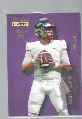 BAILEY ZAPPE 2022 WILD CARD MATTE PURPLE CARD #MB-5  /250