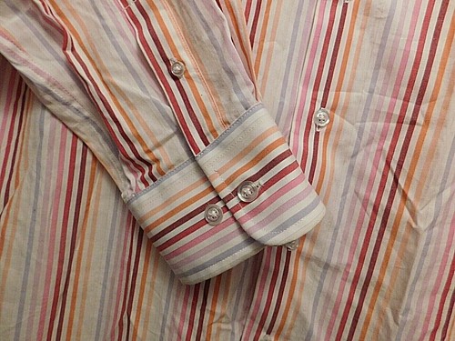 J FERRAR MULTI COLOR STRIPE BUTTON DOWN LONG SLEEVE MENS XLT SHIRT (A8017) - Picture 2 of 7