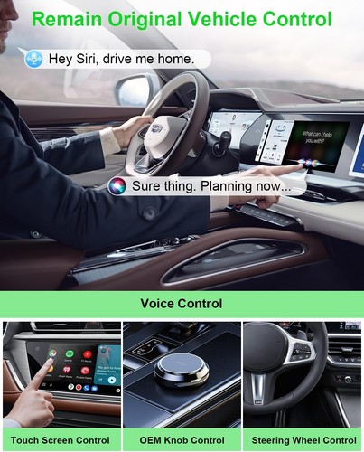 Wireless CarPlay Al box Android Auto WIFI Adapter Converter w/ Netflix YouTube - Picture 3 of 13