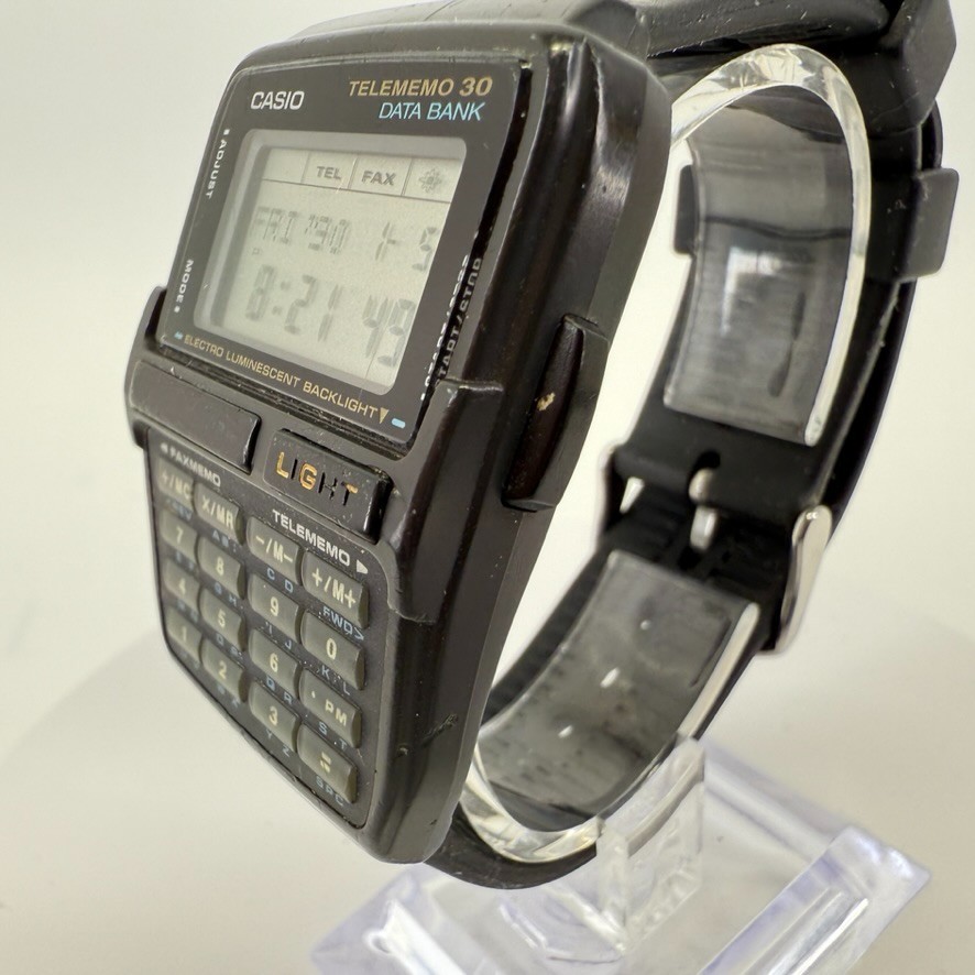 Casio Telememo 30 Data Bank 1253 DBC-30 Men's Watch - FOR PARTS OR REPAIR
