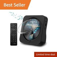 MICOCIOUS Bluetooth CD Player Black