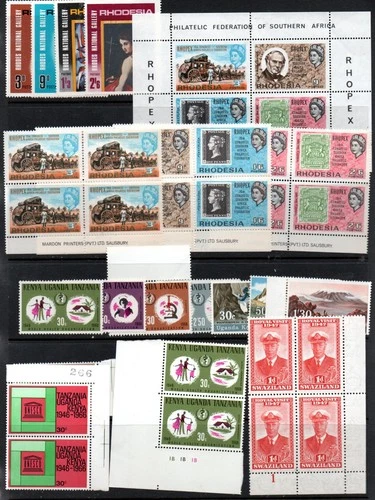 Rhodesia 1966 Blocks & M/S mint