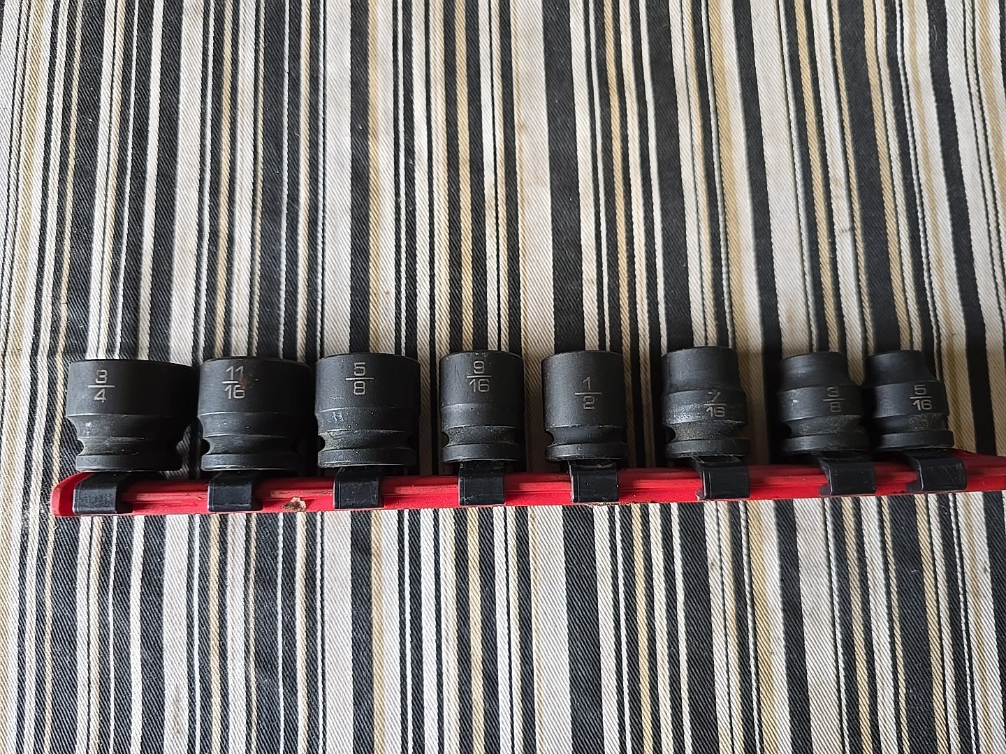 Matco Tools Shallow ADV Impact Socket Set 5/16-3/4 (USED) 8pc