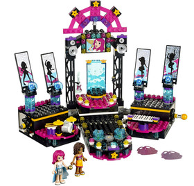 LEGO FRIENDS POP STAR TV STAGE SHOW GUITAR DRUM Figures Sparkle Skirt Cape 41105