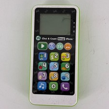 LeapFrog Chat and Count Emoji Phone White Green Kids Smart Phone See Video Toy
