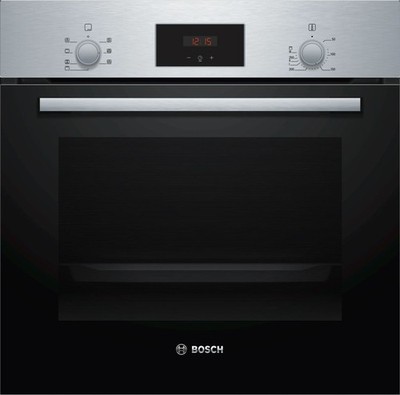 Bosch Einbau Backofen HBF133BR0 Edelstahl 66 Liter 3D Heißluft Eco Clean Direct 