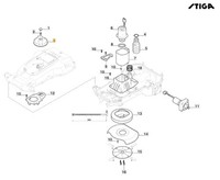 Knopf Original Stiga Robot RasenmäHer G1200 - G600 322399870/0