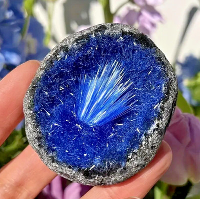 2026 RARE Raw Goethite Magnetite Blue Copper Ore Crystal Sphere Cluster Gift