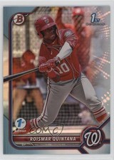 2022 Bowman 1st Edition Sky Blue Foil Roismar Quintana #BPPF-83 0s9t