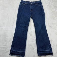Vintage Levi's 517 Jeans Women's 13 JR Dark Wash Slim Fit Boot Cut USA Made Y2K