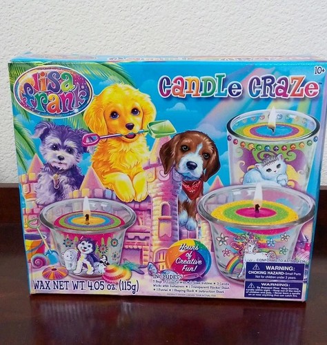 Lisa Frank DIY Craft Candle Making Kit Rainbow Wax Candle Craze