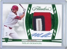2024 Panini Flawless - Nolan Schanuel - Draft Patch Auto Horizontal Emerald /5