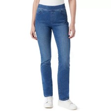 Gloria Vanderbilt Women's Amanda High-Rise Straight Pull-On Jeans-Felton-10S