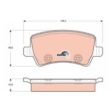 Satz Bremsbeläge Bremsklötze hinten für Land Rover Freelander 2 L359 | 997586