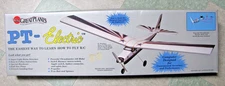 GREAT PLANES PT-ELECTRIC TRAINER RC AIRPLANE KIT WITH THRUSTMASTER MOTOR &ON/OFF