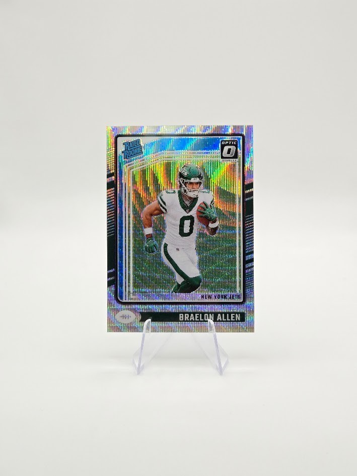 Braelon Allen 2024 Panini Donruss Optic RC Silver Wave SP /300 #211 Jets