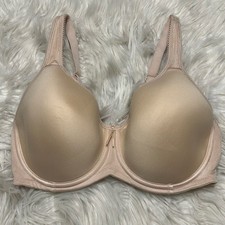 Wacoal 34DD Bra Beige Basic Beauty Spacer 853192 Underwire T Shirt Back Closure