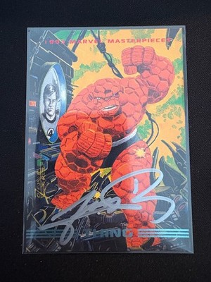 Marvel Masterpieces Karte 1993 - The Thing - Signiert George Pérez