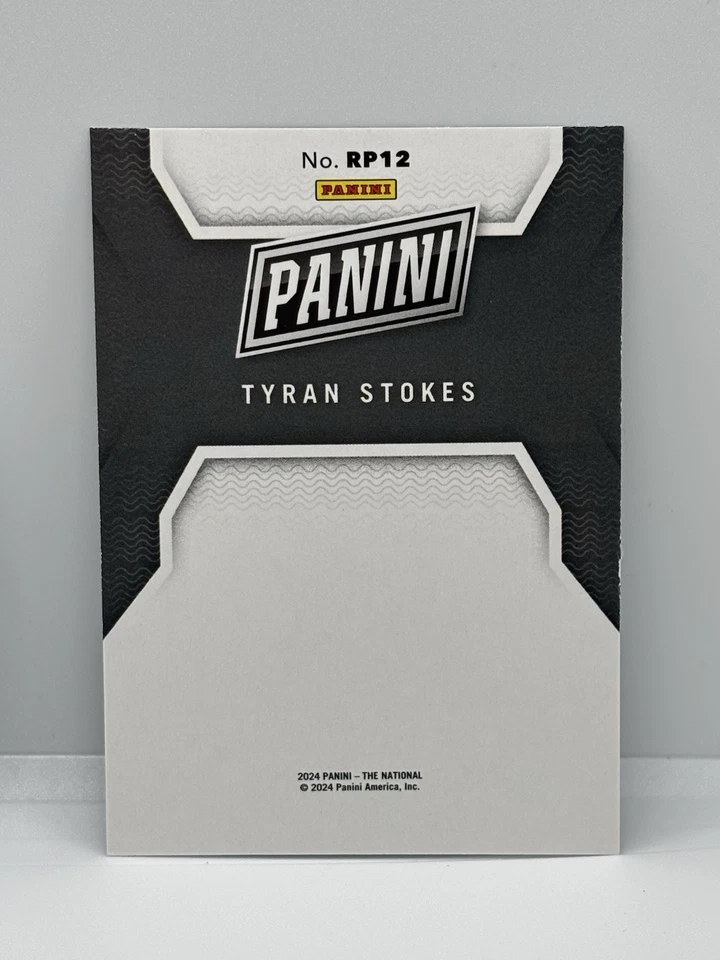 2024 The National Silver Parck #RP12 Silver Foil Tyran Stokes - Image 2 of 2