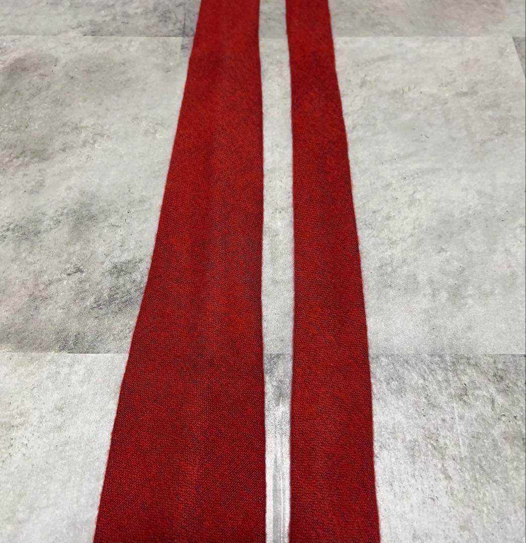 Old GUCCI Tie Solid Interlocking Cashmere Blend - image 4