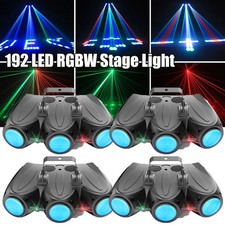 192 LED RGBW Stage Light Multi-Pattern Disco Light Laser Lighting DMX512 Party
