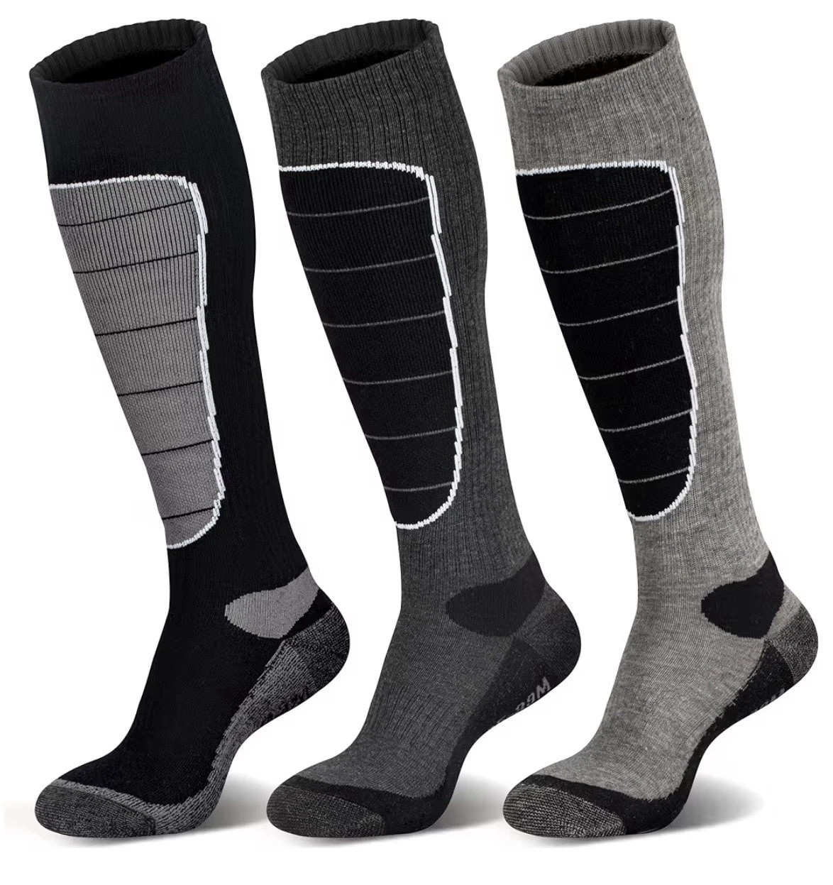 Hylaea Merino Wool Ski Socks Knee High 3 Pair Large/ Men's 7-9.5 / Women's 8-11
Opens in a new windo