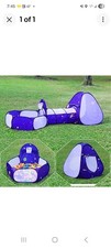 Homfu 3 in 1 Pop up Tunnel Tent for Kids Play Indoor Outdoor for Children