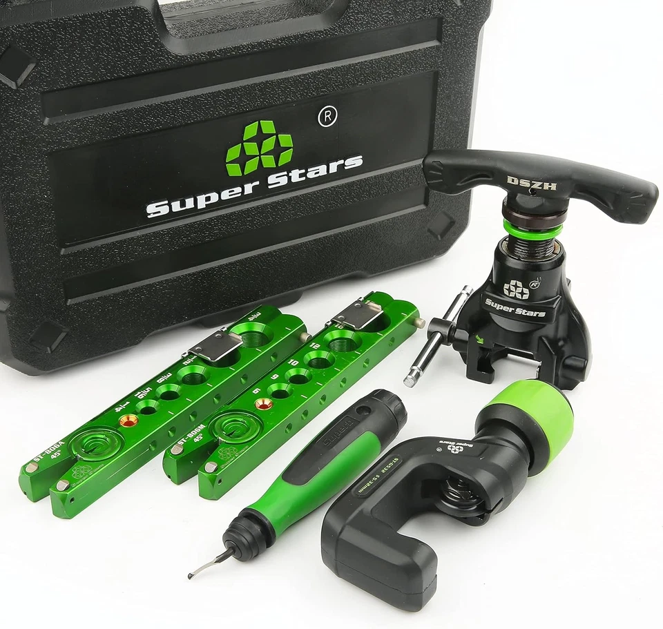 Super Stars Flaring Tool Kit 1/4in - 3/4in Single Flare Tool HVAC 45° Eccentric - Image 2 of 4