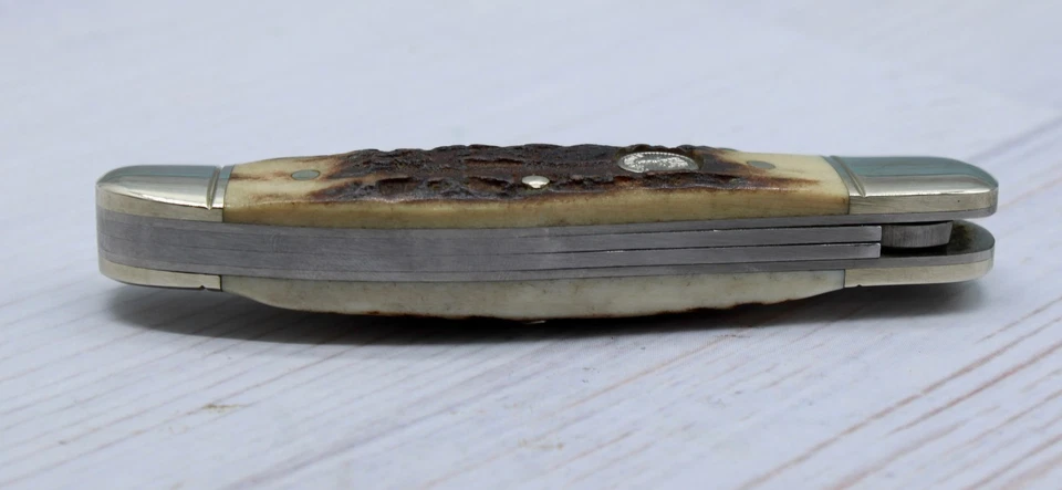 Vintage Boker Tree Brand Copperliner Sambar Stag Soligen Germany Liner Lock - Image 3 of 4