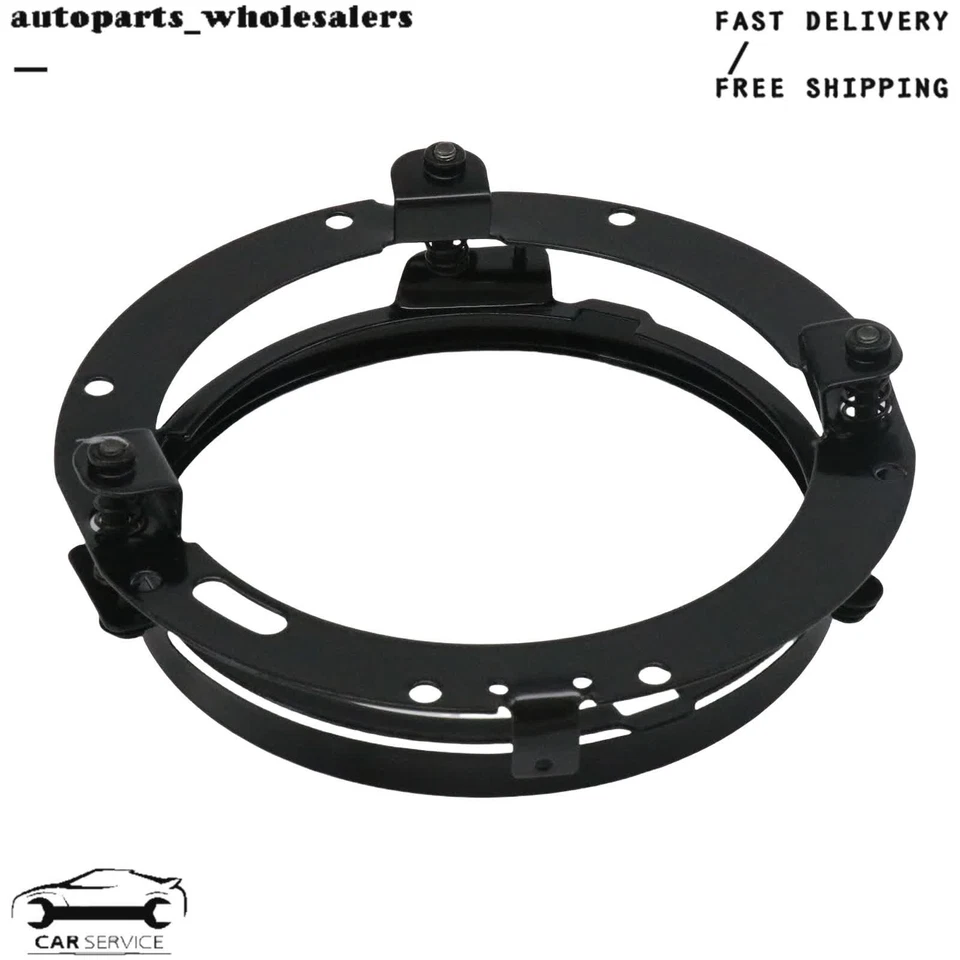 Anillo redondo soporte de montaje de faros LED de 7 pulgadas para Harley Davidson EE. UU. Foto 3 de 4