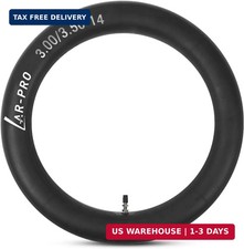 3.00/3.50-14 Dirt Bike Inner Tubes with TR4 Straight Valve, Replacement 90/100-1