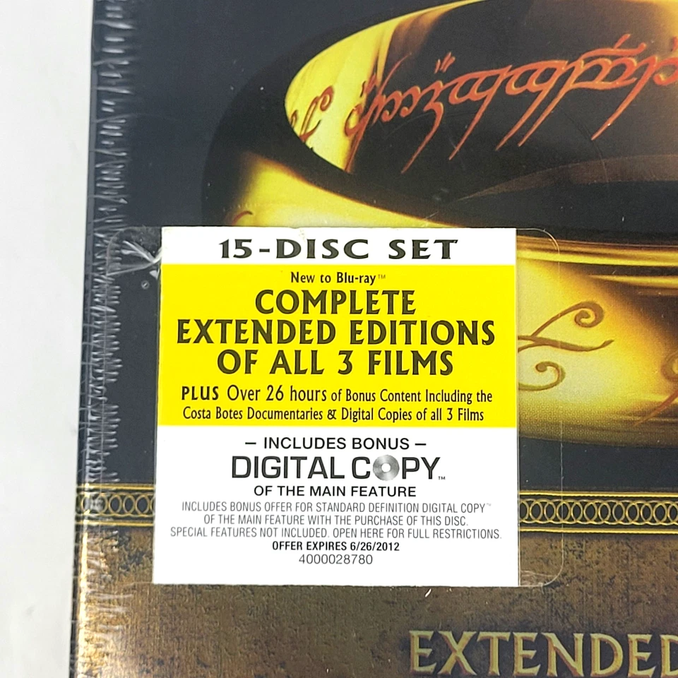 LOTR The Lord of the Rings Trilogy Extended Edition Blu-Ray 6-Figurine Set NEW - Image 4 of 4