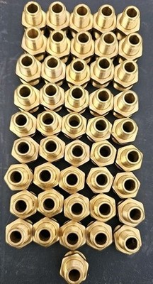 (46) Parker76RB-3/4-4 Air Brake Hose End Fittings, Straight Thread to Male Pipe