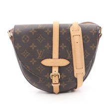 LOUIS VUITTON Chantilly GM Monogram Shoulder Bag PVC Leather Brown #RC1978